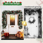 Belyst Julgirlang med Ljus